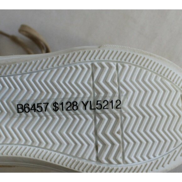 J CREW CREWCUTS GIRLS' MIRROR METALLIC HIGH-TOP SNEAKERS GOLD SIZE K9 Defect - Picture 7 of 7